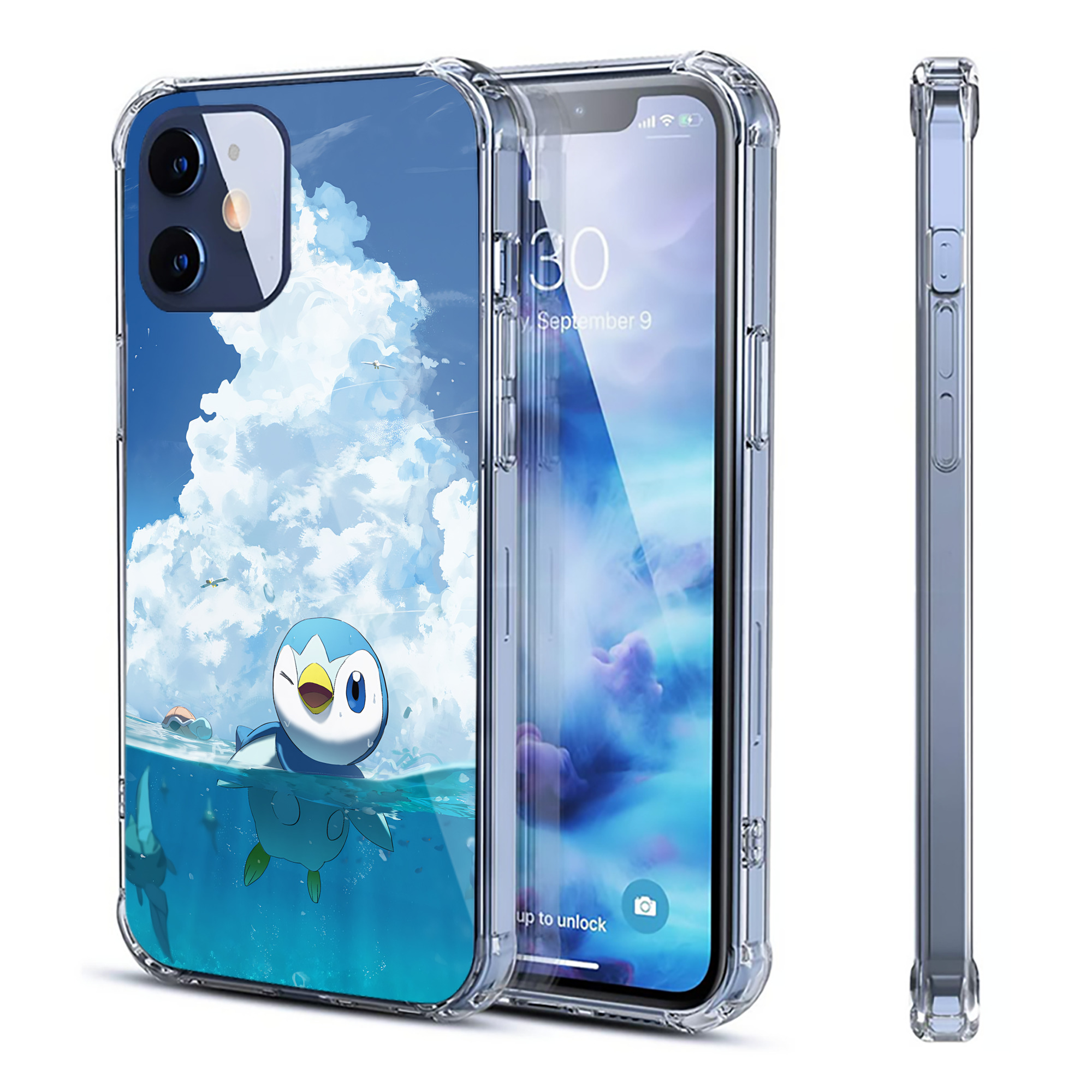 （画像用） ポケットモンスター Pokémon 【iPhone 12シリーズ対応】透明スマホケース（クリアソフトケース）